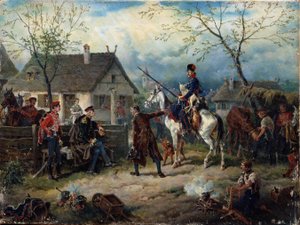 Szene aus dem Russisch-Französischen Krieg 1812