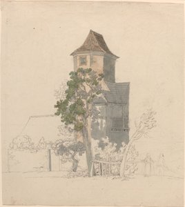 Turm eines befestigten Hauses (recto) von Friedrich Salathé