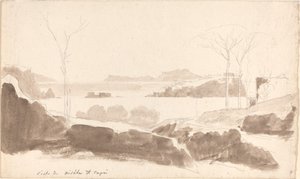 Blick auf die Inseln Nisida und Capri von Friedrich Salathé