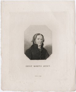 Porträt von Ernst Moritz Arndt, 1817 von Friedrich Wilhelm Bollinger