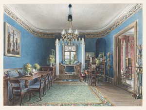 Das Blaue Zimmer, Schloss Fischbach, 1846