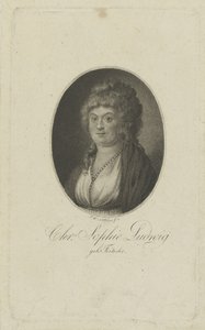 Porträt der Autorin Christiane Sophie Ludwig, geb. Fritsche 1764-1815, um 1810