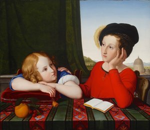 Wienczyslaw und Konstanty Potocki Doppelporträt der Söhne eines polnischen Prinzen, 1819 von Friedrich Wilhelm von Schadow
