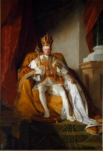 Porträt von Kaiser Franz II. von Österreich in den kaiserlichen Roben