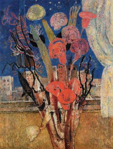 Blumen über der Stadt von Frits van den Berghe