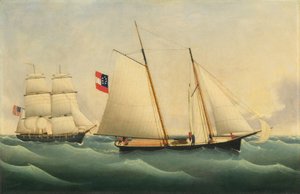 Eroberung der Savannah durch die U.S.S. Perry, 1861