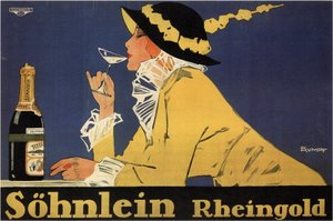 Werbung für Sekt Sohnlein Rheingold