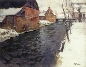Eine Winterflusslandschaft, 1895