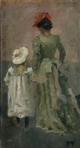 Alexandra Thaulow mit Ingrid von Fritz Thaulow