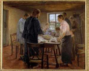 Christus bei den Bauern von Fritz von Uhde