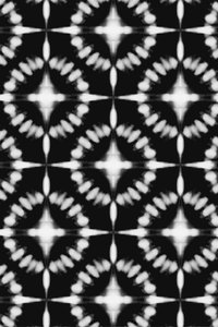 Monochromes Shibori-Muster von Fun Qui