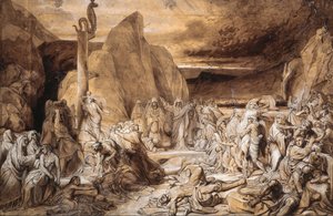 Die eherne Schlange Studie, 1839 von Fyodor Antonovich Bruni