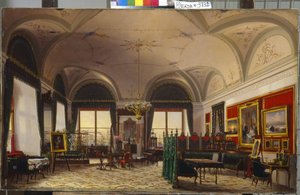 Das Arbeitszimmer der Großherzogin Olga Nikolajewna von Russland im Winterpalast