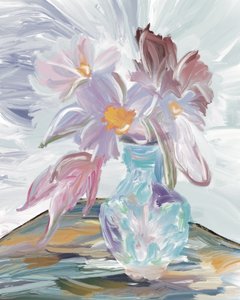 Abstraktes Blumen-Stillleben