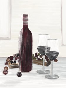 Klassisches Wein-Stillleben von GIovanna Gil Alves