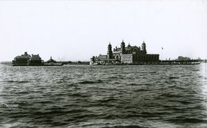 Ellis Island, New Yorker Hafen, 1903 von G.P. Hall und Sohn
