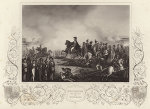 Herzog von Wellington und sein Stab bei Waterloo von G.W. Terry