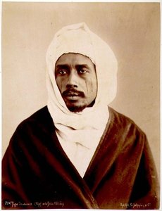 Porträt eines sudanesischen Häuptlings des Galieh-Stammes