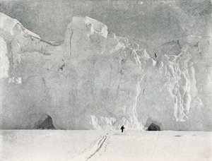 Gesicht eines Gletschers im Viktorialand, ca. 1911, 1913