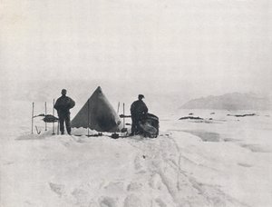 Levicks Lager unter Gletscherspalten, 1912, 1913