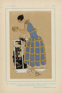 Très Parisien 1923 Nr. 11: 13.- PAPILLON. - Exquise cette robe de style... von G P. Joumard