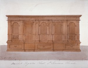 Alter Registerkasten aus der Southwark-Kathedrale, London von G Yates