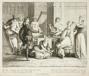 Platte aus Livre de Scènes Comiques