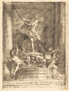 Der Zorn des Neptun von Gabriel Jacques de Saint Aubin