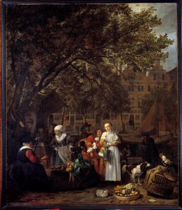 Der Kräutergarten von Amsterdam von Gabriel Metsu