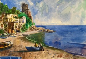 Boote angedockt, 2024 von Gabriel Palma