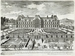Ansicht des Schlosses von Meudon - von Perelle, Ende des 17. Jahrhunderts von Gabriel Perelle