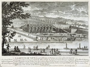 Ansicht der Höhle von Vaux Le Visomte (Vaux-Le-Vicomte) - von Perelle, Ende 17. Jahrhundert