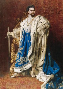 Ludwig II. als Großmeister des Ordens der Ritter von St. Georg, 1887