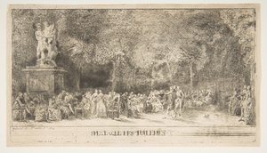 Szene in den Tuilerien: Die Stühle, 1760