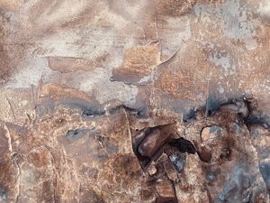 Gealterte metallische Textur