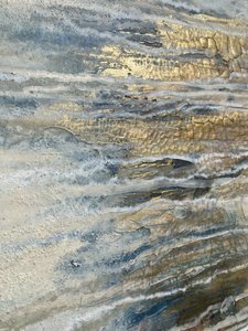 Schimmernde Goldene Schichten