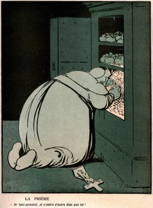 Karikatur im französischen politischen Humor-Tagebuch „The butter plate“ Spezial Vatikan (Nr. 242 vom 18. November) von Gabriele (1865 1937) Galantara