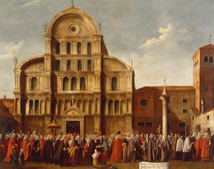 Italien, Venetien, Venedig, Doge von Venedig bei der Kirche San Zaccaria von Gabriele Bella