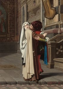 Die Umarmung von Fra Filippo Lippi und Lucrezia Buti, 1871