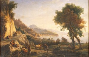 Italien, Straße nach Amalfi in der Nähe des Cetara-Turms