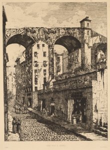 Eine Straße in Genua, 1878 von Gabrielle Marie Niel