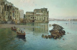 Marina in der Nähe des Palazzo Donn Anna in Neapel