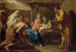 Die Anbetung der Hirten von Gaetano Gandolfi