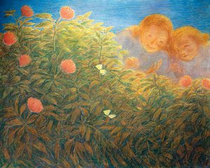 Blumen und Schmetterlinge von Gaetano Previati