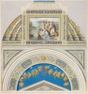 Lünette und Gewölbefeld mit Findung Moses von Gaetano Savorelli