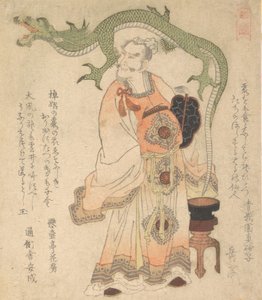 Chinesischer Weiser beschwört einen Drachen, ca. 1825