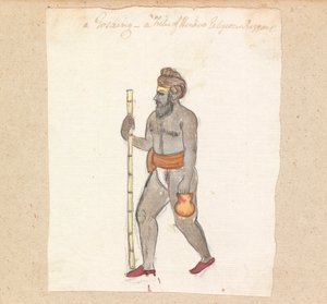Ein Gosiag - Ein Stamm hinduistischer religiöser Bettler von Gangaram Chintaman Tambat