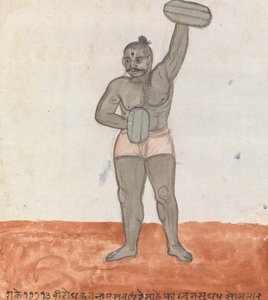 Jeytie hebt Gewichte von Gangaram Chintaman Tambat