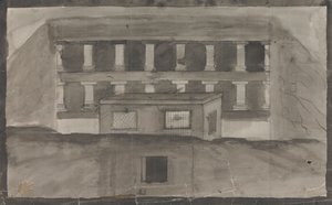 Tempel Eingang, Ellora von Gangaram Chintaman Tambat