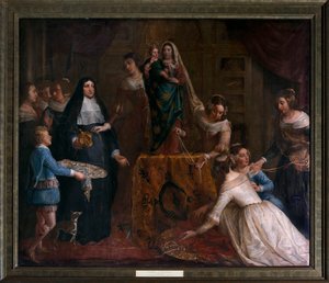 Erzherzogin Isabella von Spanien, die ihre Juwelen der Basilika St. Martin in Halle schenkt